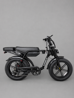 BR Wave electric bike in black, side profile studio photo thumbnail