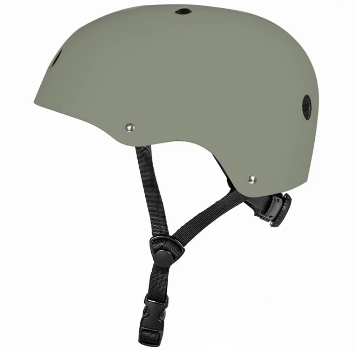 Bayriders Helmet in Army Green, side profile